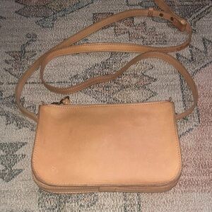 Madewell Tan Leather Crossbody Bag